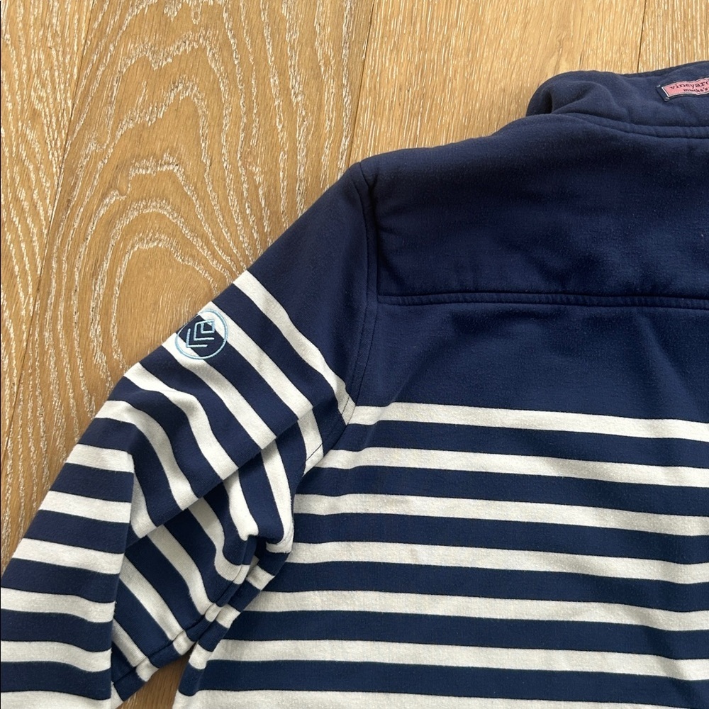 Vineyard Vines The Shep Shirt Navy White Striped - Picture 10 of 10